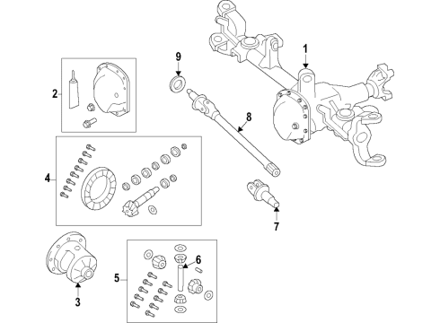 2020 Jeep Gladiator Intermediate Shaft Diagram for 68400379AA