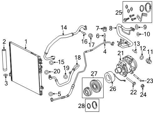 2015 Dodge Charger Discharge Hose Diagram for 68223576AC