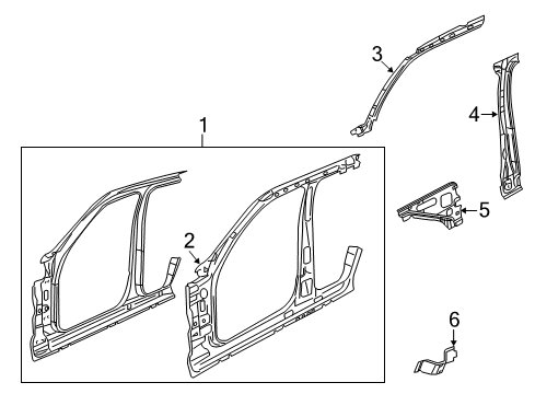 2009 Dodge Nitro Mount Bracket, Driver Side Diagram for 55113113AA