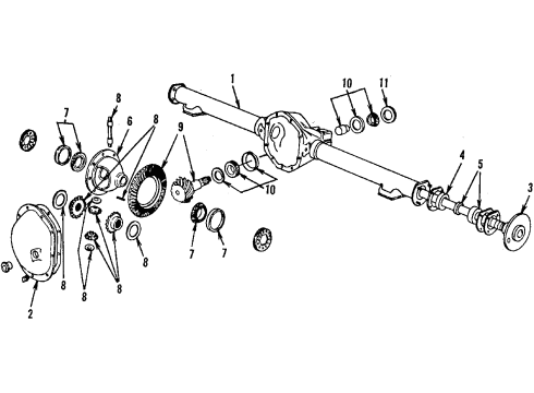 1984 Chrysler Fifth Avenue Gear Set, Center Diagram for 5017203AA