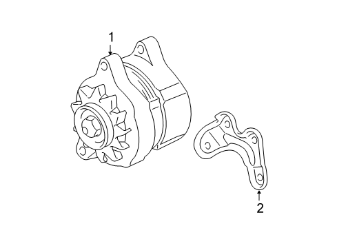 2009 Dodge Ram 2500 Alternator Diagram for 4801632AA