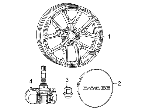 2024 Dodge Charger Daytona Wheels Diagram