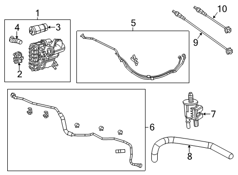 2016 Chrysler 200 Vapor Canister Diagram for 68152022AH