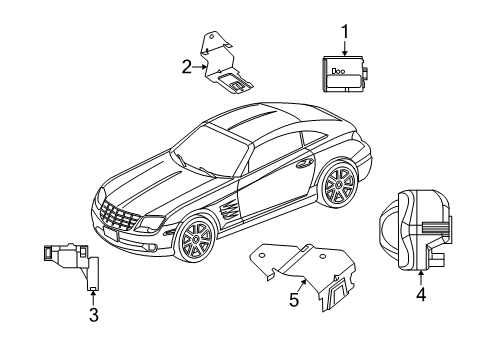 2006 Chrysler Crossfire Module Diagram for 5102558AA