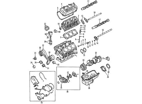 2000 Chrysler Cirrus Camshaft Diagram for MD318241