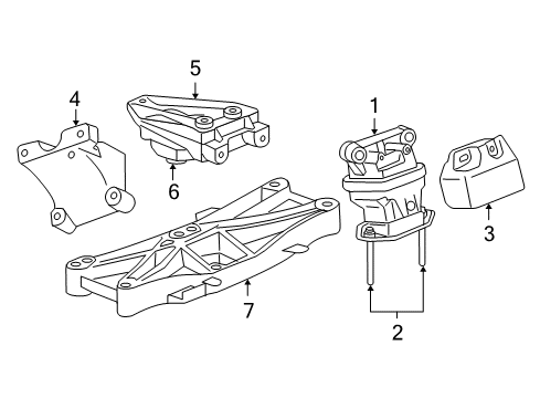 2005 Dodge Magnum Mount Bracket, Passenger Side Diagram for 4578048AB