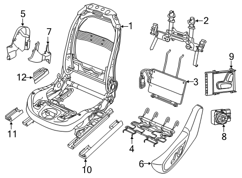 2014 Jeep Cherokee Outer Cover, Brown, Front Driver Side Diagram for 6EP11LU5AA