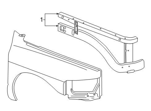 2008 Dodge Ram 1500 Structural Components & Rails Diagram 2 - Thumbnail