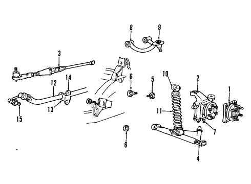 2002 Dodge Viper Coil Spring, Rear Diagram for 4873203