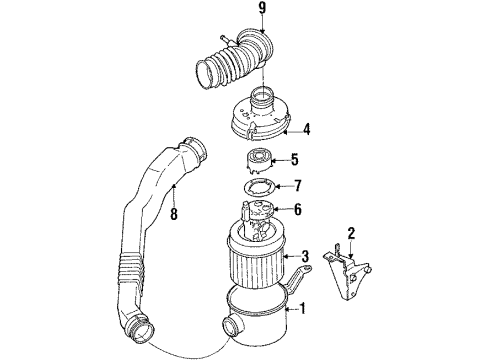 1989 Dodge Colt Oxygen Sensor Diagram for MD150609