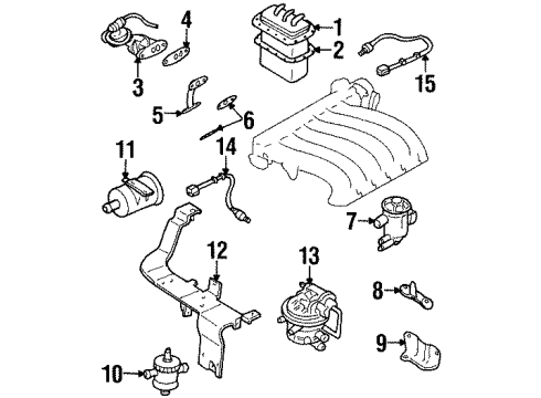 1998 Chrysler Sebring PCV Valve Diagram for 5175354AA