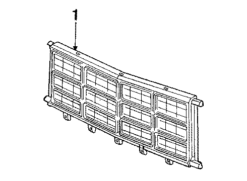 1986 Dodge B150 Grille Diagram for 4249586