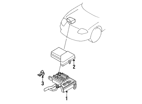 1995 Dodge Stealth Control Module Diagram for MR141215