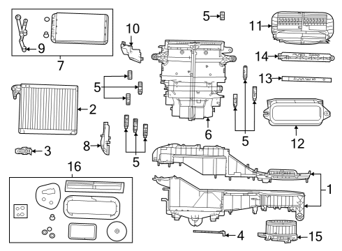 2023 Jeep Grand Cherokee Distribution Box, Upper Diagram for 68579052AA