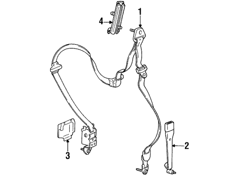 1998 Jeep Grand Cherokee Outer Belt, Front Diagram for 5FN83LAZAB