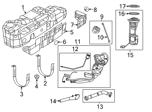 2014 Ram 1500 Hose Diagram for 68175110AD