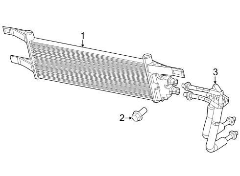 2023 Jeep Compass Transmission Cooler Diagram for 68585442AA