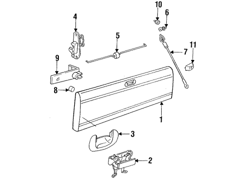 1994 Dodge Ram 2500 Pivot Diagram for 55274769