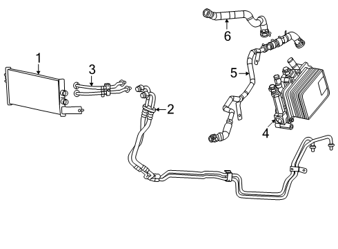 2025 Ram 1500 Hose - Coolant Diagram for 68564577AB
