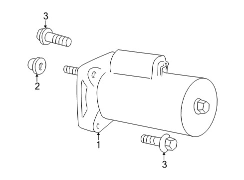 2002 Dodge Dakota Starter Diagram for 56041013AC