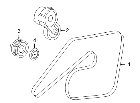 2007 Chrysler 300 Serpentine Belt Diagram for 4593685AA