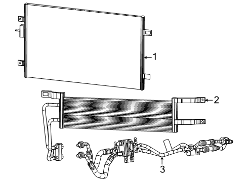 2024 Dodge Charger Daytona A/C Condenser Diagram