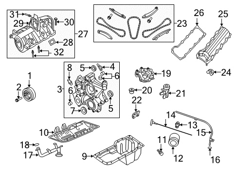2005 Dodge Ram 1500 Filler Cap Diagram for 53032389AD