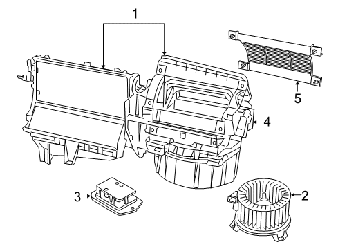 2016 Jeep Patriot Blower Motor & Fan Diagram