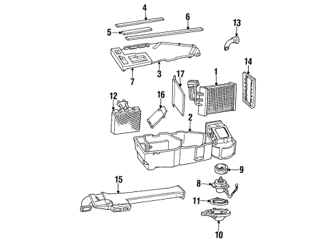 1989 Dodge Caravan Expansion Valve, Front Diagram for 55036079AF