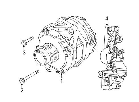 2016 Dodge Journey Alternator Diagram for 4801490AD