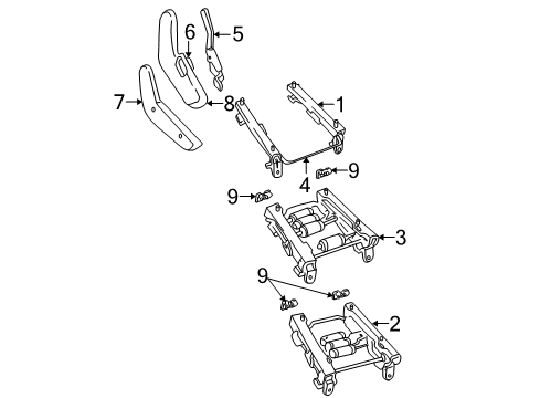 2000 Jeep Grand Cherokee Memory Module Diagram for 56042305AF