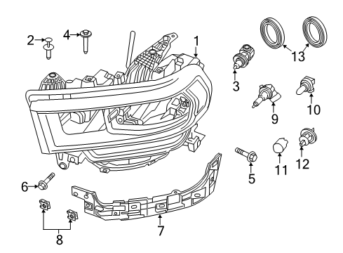2019 Ram 3500 Harness Diagram for 68444837AA