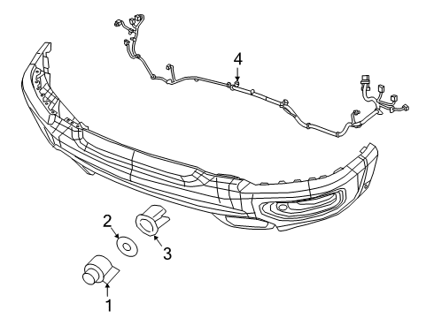 2019 Ram 2500 Wiring Front Fascia Diagram for 68377334AD