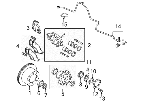 2008 Dodge Ram 1500 Flex Hose Diagram for 55398153AB