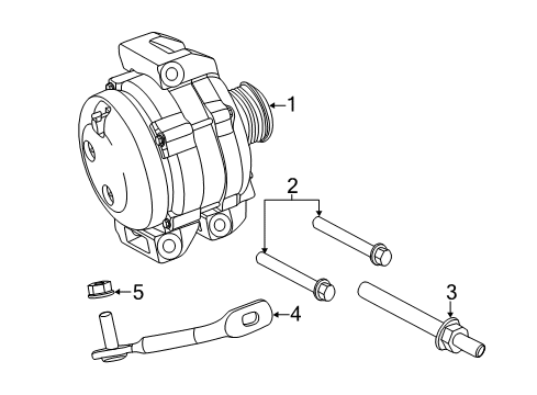 2021 Jeep Grand Cherokee Bracket Diagram for 68045250AC