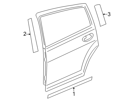 2009 Dodge Caliber Pillar Tape Diagram for 5116109AB