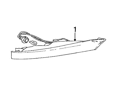1986 Dodge Colt Side Marker Lamps Diagram 2 - Thumbnail