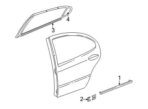 1999 Dodge Intrepid Filler Panel, Rear Passenger Side Diagram for PB92DX9AD