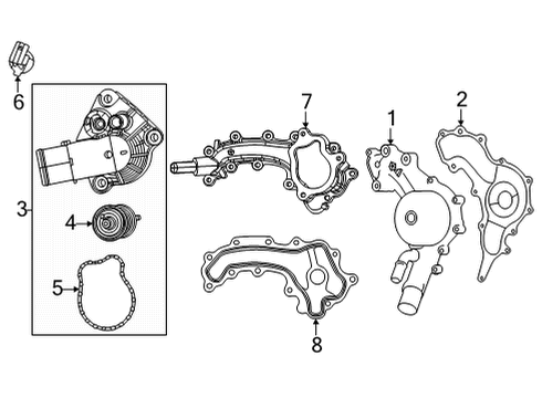 2021 Jeep Grand Cherokee L Module - Level Unit Diagram for 68542474AC