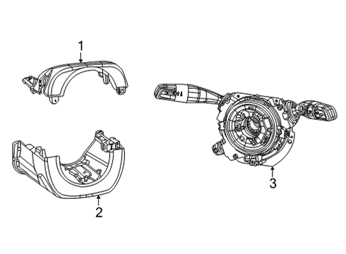 2024 Jeep Grand Wagoneer Switch - Headlamp Diagram for 7CS491A6AD