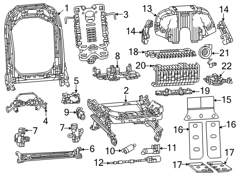 2024 Jeep Grand Wagoneer Lumbar Control Seats Diagram 1 - Thumbnail