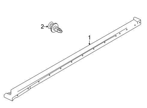 2024 Dodge Hornet Exterior Trim - Pillars Diagram