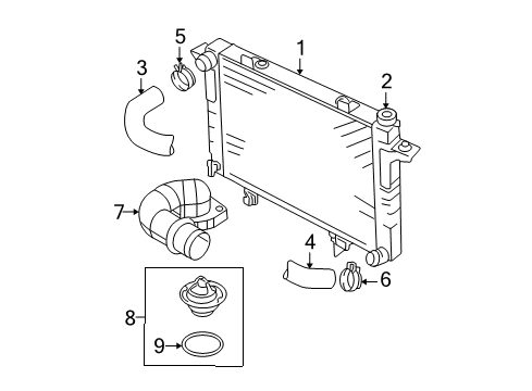 2009 Dodge Ram 2500 Insulator, Center Diagram for 52029088AA