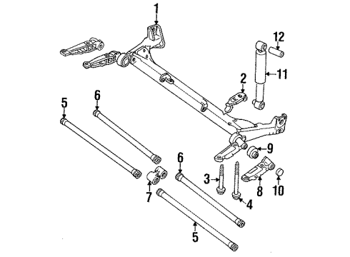 1991 Dodge Monaco Shock Absorber Diagram for 83504557