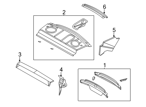 2009 Chrysler Sebring Rear Reinforcement Diagram for 5008811AC