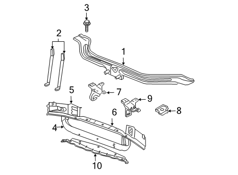 2000 Jeep Grand Cherokee Accessory Kit, Black, Front Diagram for 82207552AB