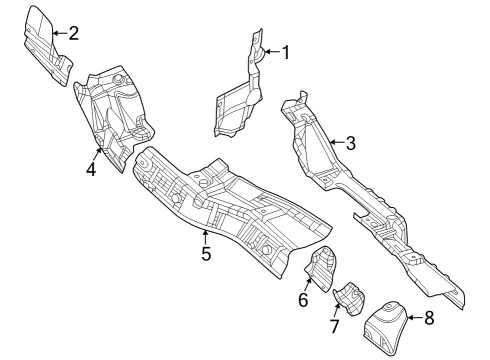 2023 Dodge Durango Heat Shields Diagram 3 - Thumbnail