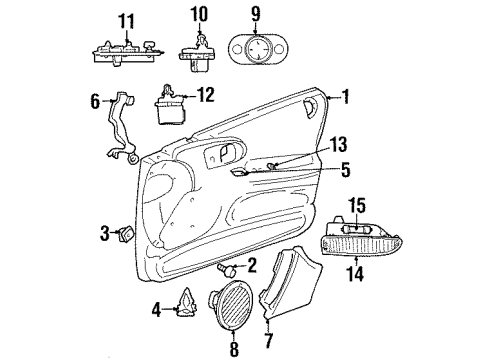 Window Motor, Front Passenger Side Diagram for 5012544AD