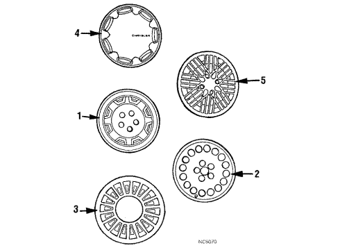 1987 Chrysler LeBaron Wheels Diagram