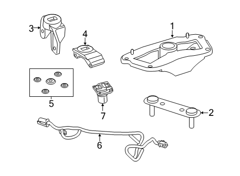 2019 Ram 2500 Front Bracket Diagram for 68184476AB